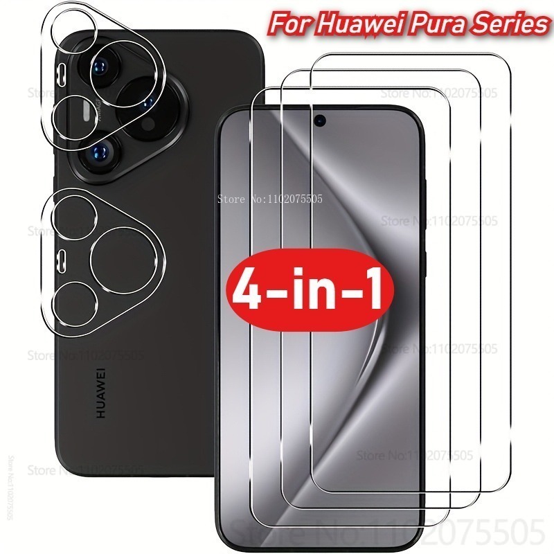 Photography Kit Huawei Pura 80 Ultra - [4-in-1]2Pcs 풀 커버리지 강화 유리 +