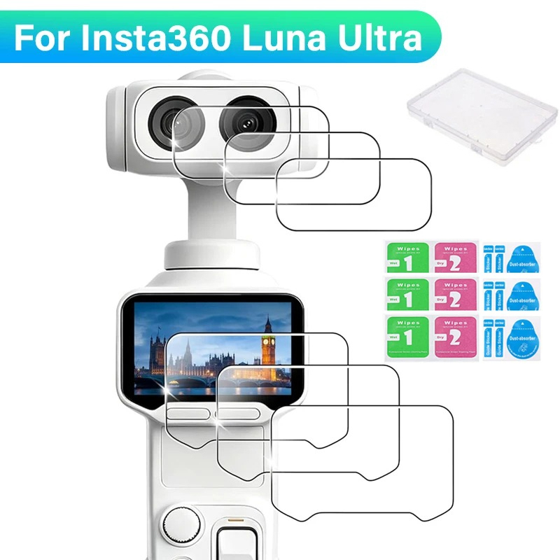 Lens Cleaning Kit - Insta360 Luna Ultra용 9H 강화 유리
