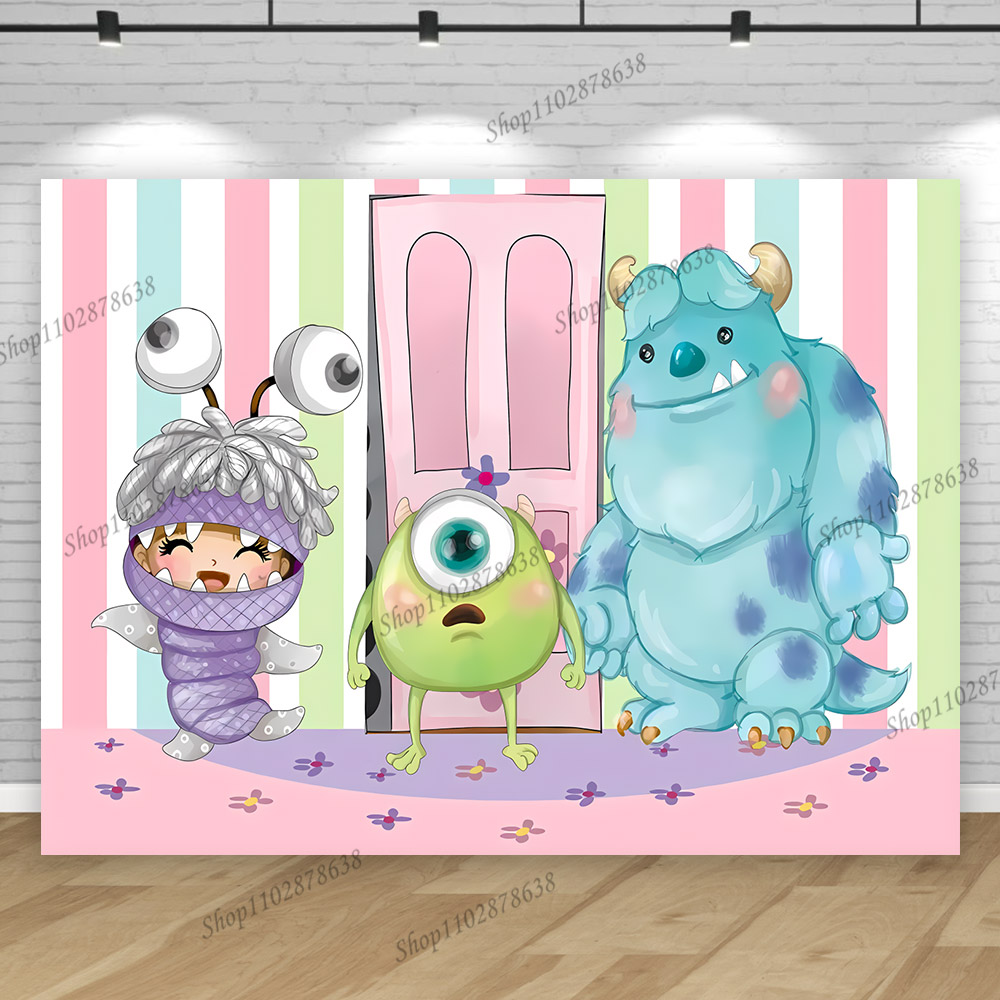 Monsters Inc 대학 테마 부 걸 생일 파티 배 - Photography University 리뷰 및 가격