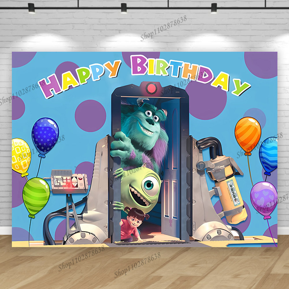 Monsters Inc 대학 테마 부 걸 생일 파티 배 - Photography University 리뷰 및 가격