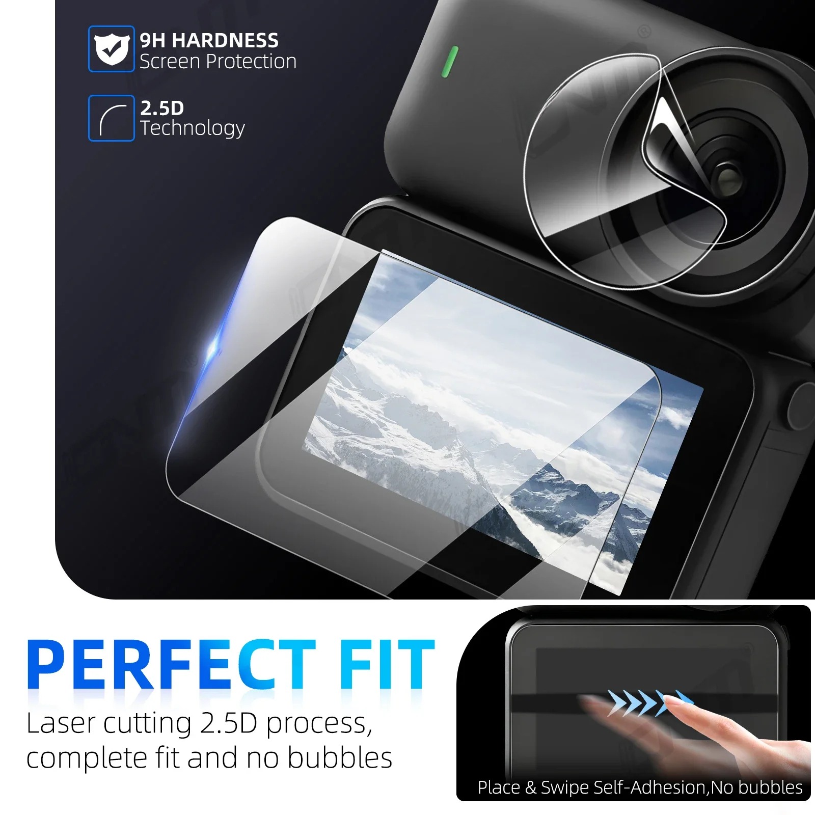 DJI 오즈모 나노 9H 강화유리 스크린 보호필름 HD - Lens Cleaning Kit 리뷰 및 가격