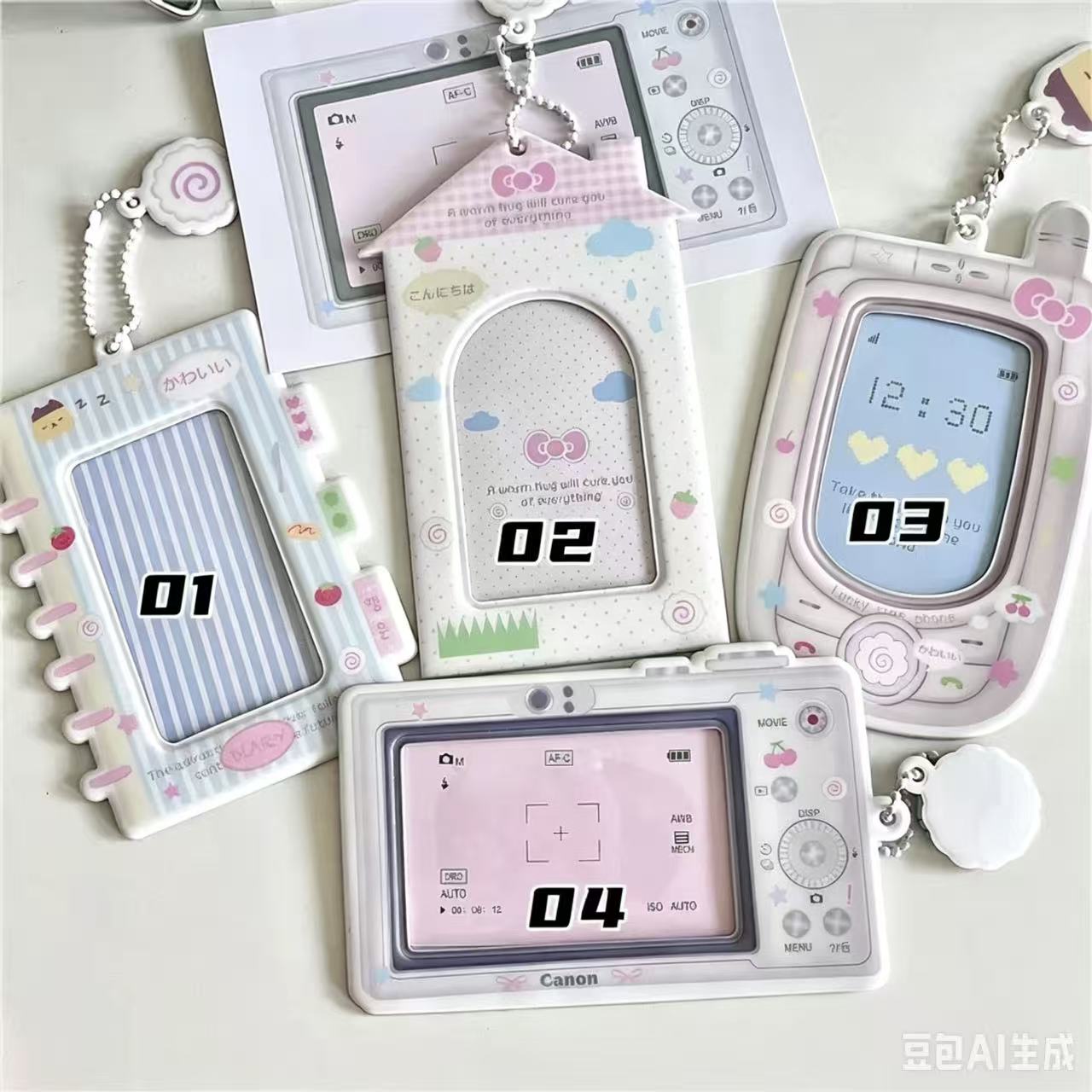 1PC 만화 Kpop 포토 카드 홀더 카메라 휴대 전화 - Photography With Mobile 리뷰 및 가격