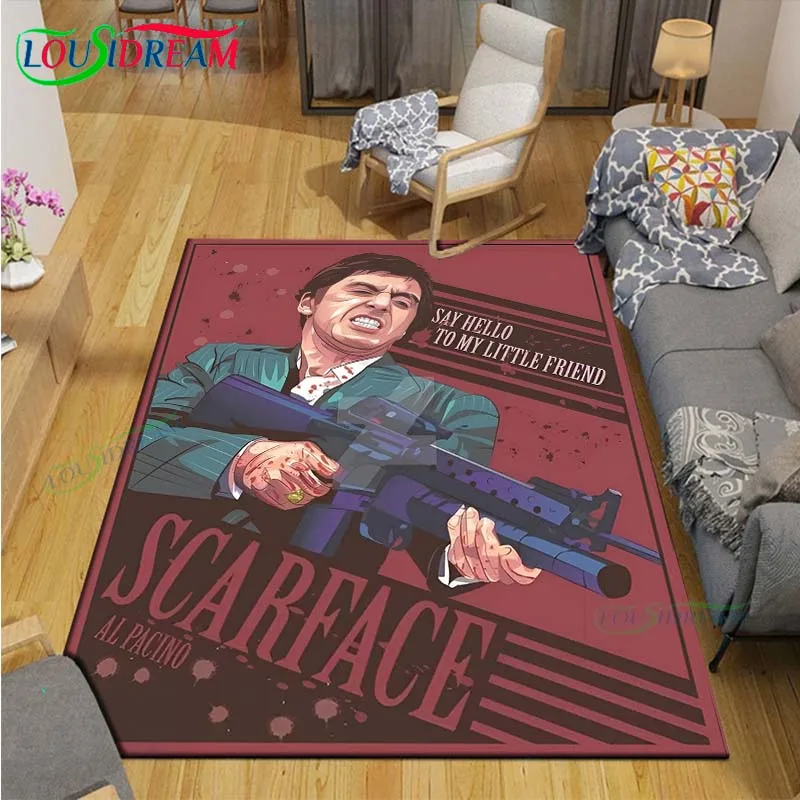 영화 대부 S-Scarface 카펫 룸 장식 바닥 매트 - Photography Yoga 리뷰 및 가격